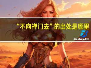 “不向禅门去”的出处是哪里