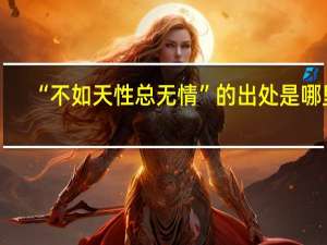 “不如天性总无情”的出处是哪里