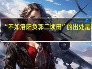 “不如洛阳负郭二顷田”的出处是哪里