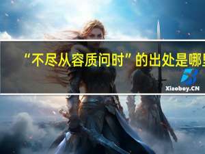 “不尽从容质问时”的出处是哪里