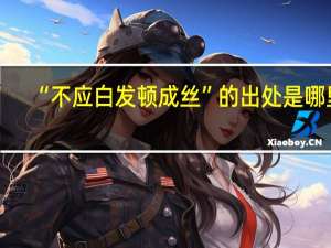“不应白发顿成丝”的出处是哪里