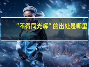 “不得同光辉”的出处是哪里