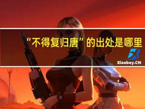 “不得复归唐”的出处是哪里