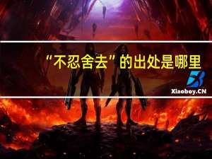 “不忍舍去”的出处是哪里