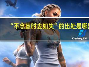 “不念兹时去如失”的出处是哪里