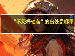 “不怨杼轴苦”的出处是哪里