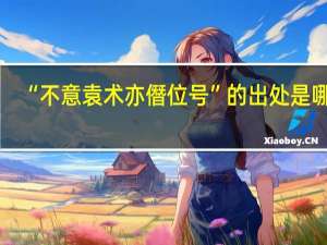“不意袁术亦僭位号”的出处是哪里