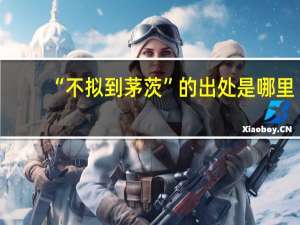 “不拟到茅茨”的出处是哪里