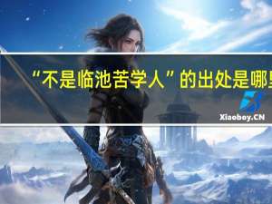 “不是临池苦学人”的出处是哪里