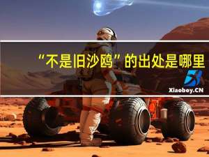 “不是旧沙鸥”的出处是哪里