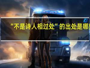 “不是诗人相过处”的出处是哪里