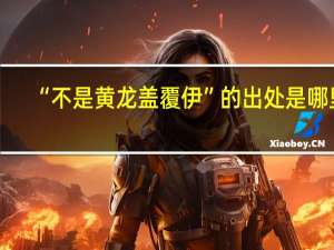 “不是黄龙盖覆伊”的出处是哪里