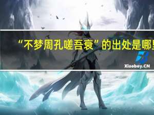 “不梦周孔嗟吾衰”的出处是哪里