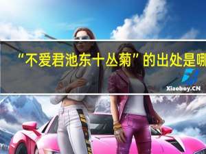 “不爱君池东十丛菊”的出处是哪里