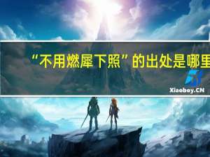 “不用燃犀下照”的出处是哪里