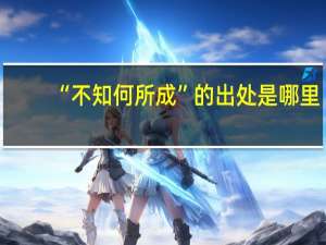 “不知何所成”的出处是哪里