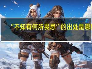 “不知有何所畏忌”的出处是哪里