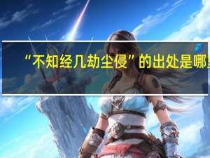 “不知经几劫尘侵”的出处是哪里
