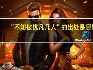 “不知被扰凡几人”的出处是哪里