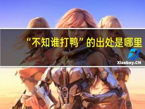 “不知谁打鸭”的出处是哪里