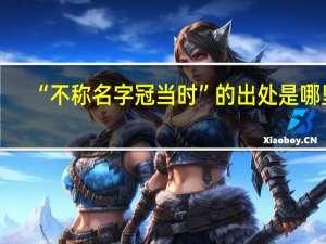 “不称名字冠当时”的出处是哪里