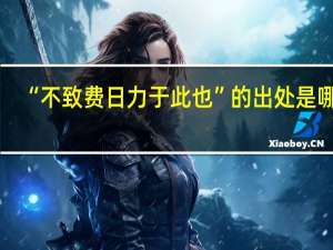 “不致费日力于此也”的出处是哪里