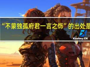“不蒙独孤府君一言之饰”的出处是哪里