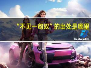 “不见一匈奴”的出处是哪里