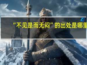“不见是而无闷”的出处是哪里