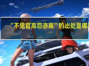 “不觉官高怨亦高”的出处是哪里