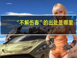“不解伤春”的出处是哪里