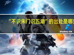 “不识朱门识五湖”的出处是哪里