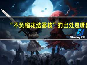 “不负榴花结露枝”的出处是哪里
