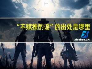 “不赋独酌谣”的出处是哪里