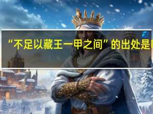 “不足以藏王一甲之间”的出处是哪里