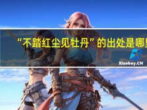 “不踏红尘见牡丹”的出处是哪里