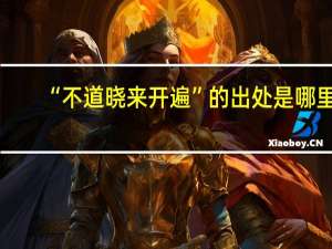“不道晓来开遍”的出处是哪里