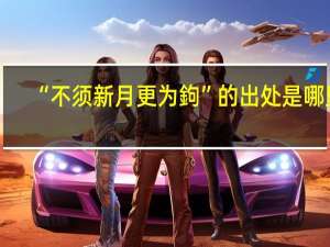 “不须新月更为鉤”的出处是哪里