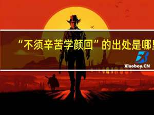 “不须辛苦学颜回”的出处是哪里