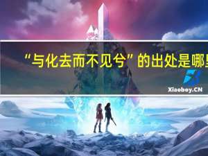“与化去而不见兮”的出处是哪里