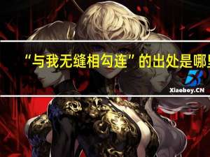 “与我无缝相勾连”的出处是哪里