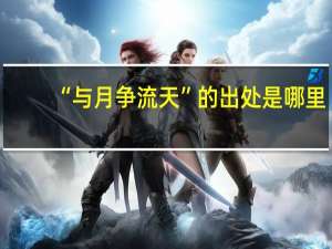 “与月争流天”的出处是哪里