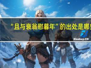 “且与衰翁慰暮年”的出处是哪里