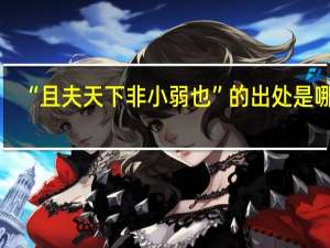 “且夫天下非小弱也”的出处是哪里