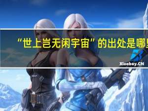 “世上岂无闲宇宙”的出处是哪里