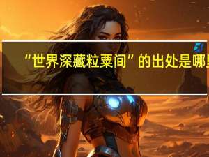 “世界深藏粒粟间”的出处是哪里