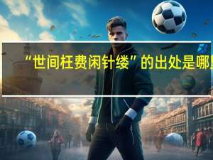 “世间枉费闲针缕”的出处是哪里