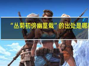“丛菊初傍幽篁栽”的出处是哪里