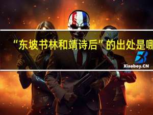 “东坡书林和靖诗后”的出处是哪里