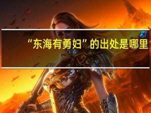 “东海有勇妇”的出处是哪里